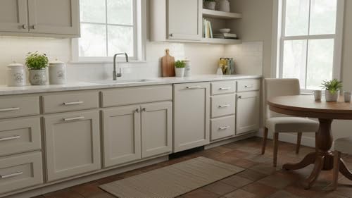 Alzassbg Brushed Satin Nickel Cabinet Pulls and Handles 10 Pack, AL3061SN - color: Brushed Satin Nickel, size: 5" Hole Center