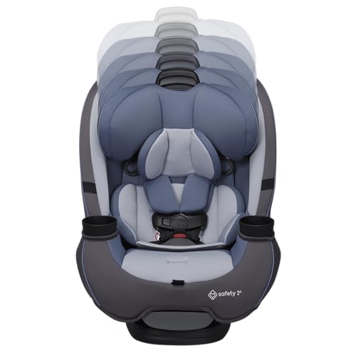 Safety 1st Grow and Go All-in-One Convertible Car Seat, Rear Facing, 5-40 lbs, Forward Facing (30–65 lbs), High Back Booster Seat 40-100 pounds, Alaskan Blue - color: Alaskan Blue, style: Original