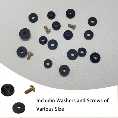 58 PCS Faucet Washers Assortment Kit, Flat & Beveled Rubber Faucet Washers