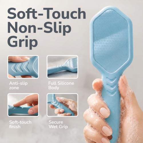 SILKLE Nano Glass Foot File - Foot Callus Remover for Feet & Foot Scrubber - style: Blue