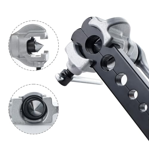 Thorstone 45 Degree Eccentric Flaring Tool Kit for HVAC, Red - size: 7 Sizes (3/16"-3/4")