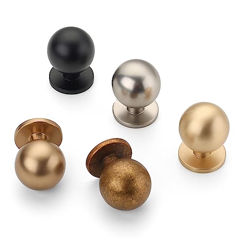 Asidrama 20 Pack Champagne Bronze Kitchen Cabinet Knobs, Cabinet Knobs Kitchen Cabinet Hardware for Cupboard Drawer Knobs Dresser Knobs - color: Champagne Bronze, style: 20 Pack