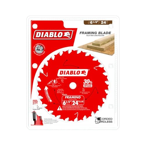 Diablo Track Circular Saw Blade - 6-1/2" Diameter, 48-Teeth, 8,800 Max RPM