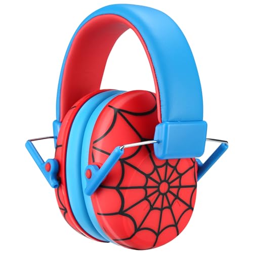 ProCase Kids Noise Cancelling Headphones Ear Hearing Protection, Red - color: Red