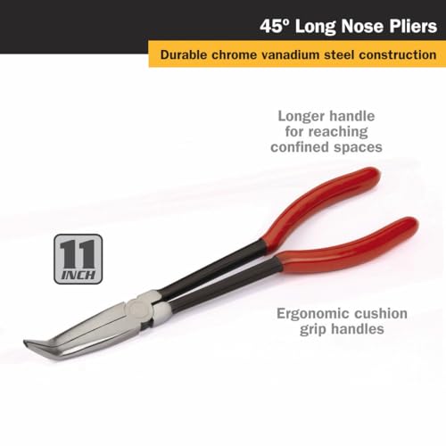 Titan 60773 11-Inch 45-Degree Long Nose Pliers - size: One Size