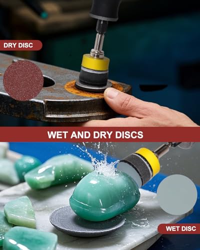 250PCS 2 Inch Sanding Discs for Drill Sander Attachment, 80 to 3000 Grit Hook and Loop Sandpapers Polishing Pads for Dremel Drill Bits Die Grinder, Sanding Wheel Kit for Car Furniture Metal Wood - style: 2 Inch 250 PCS