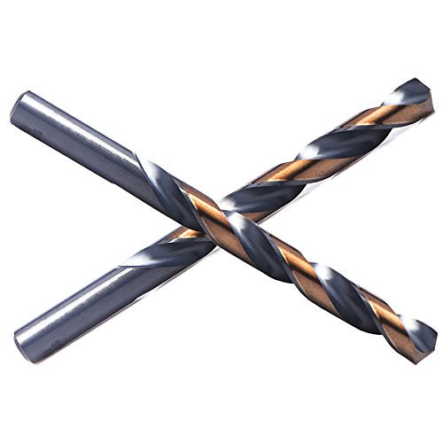 2PCS, 29/64", Black and Gold Twist Drill Bits - size: 29/64 inch