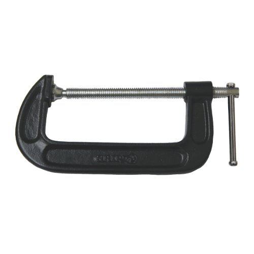 Grip Heavy Duty C-Clamps (6") - Sliding T-Bar Handle with Steel Frame - Powder Coated Chrome Plated Steel Screw and Swivel Pad - Gluing, Nailing, Welding, Cutting - Home, Garage, Workshop - size: 6"