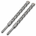 SDS Plus 1 Inch Masonry Drill Bit for Rotary Hammers (12" Length - 2 Pack) Carbide Tipped to Easily Drill Through Concrete, Cement, Brick, Block, Stone, and More! - size: 1" x 12"