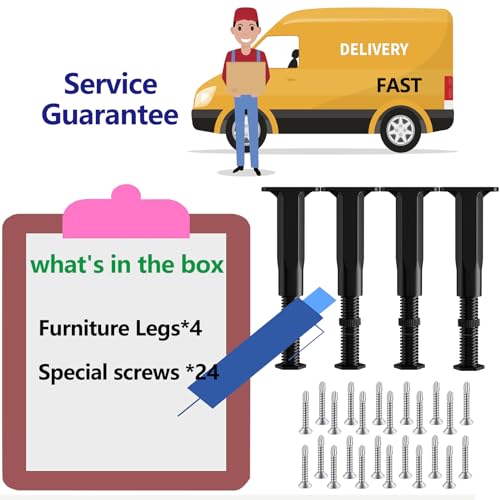 5.9-11in Bed Support Legs for Bed Frame Support,Slat Support 4PC - size: 4pcs (5.9-11 in Adjustable)