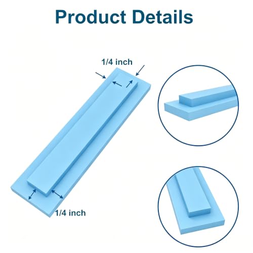 Trim Reveal Tool - 1/4 Precision Trim Gauges - Non-Damaging Hard Plastic Door Reveal Marking Tools - Accurate Jamb Marking - Wood Reveal Spacing Tool (LightBlue) - size: 1/4 LightBlue