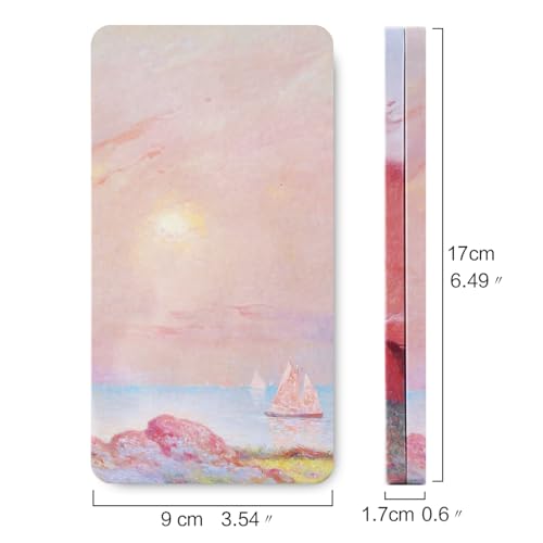 qianshan 40Pcs Empty Half Pans Watercolor Tin Palette with Magnetic Stripe - color: Pink Sunset