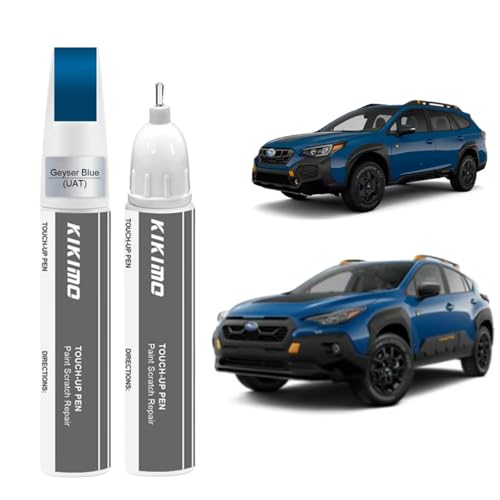 KIKIMO for Subaru Touch Up Paint(Geyser Blue(UAT)) - color: Geyser Blue(UAT) for 2025 Outback/2024 Crosstek