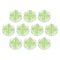 PATIKIL 10pcs Round Bubble Level 25x5mm Mini Circular Bullseye Spirit Levels Measuring Layout Tools for Leveling Camera Tripod Telescope Workshop Turntable Pictures Frame, Green - size: 25x5mm