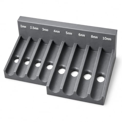 Magnetic T-Handle Hex Wrench Organizer Rack – Tool Storage for T-Handle Metric Keys – Compatible with Harbor Freight ICON Sets – Wall, Toolbox & Garage Mountable