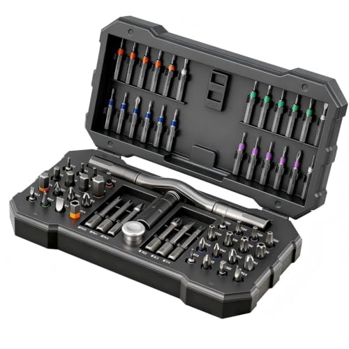66 in 1 Magnetic Ratchet Screwdriver Set S2 Steel for Home Electronics