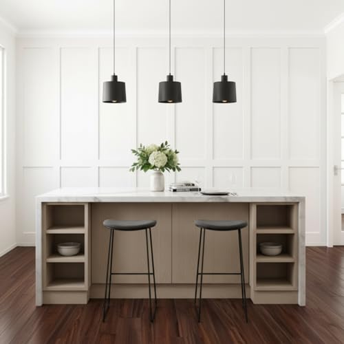 Weysat 1 Set Board and Batten Wall Panel Wainscoting Panel 118.11 X 96.06 Inch - size: 50.4"L x 8.7"W