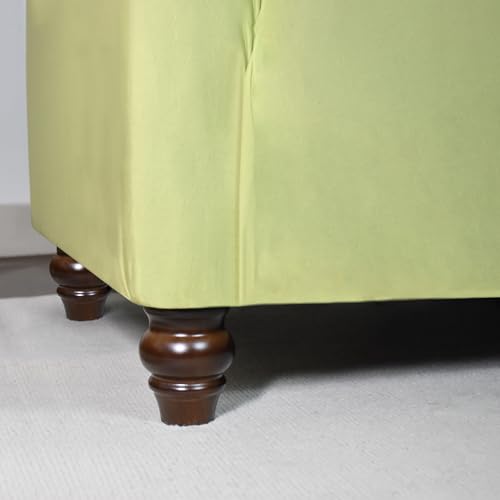 Furniture Legs, Wood Sofa Legs, Turned Couch Legs, Round Furniture Feet for Dresser, Sideboard, Recliner, Coffee Table (Dark Brown, 4 inch) - size: 4 inch