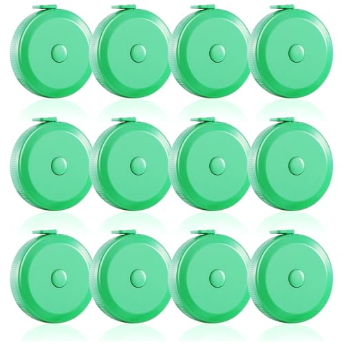 16 Pack Tape Measure, 60 Inch/150cm Retractable Body Measuring Tape - Soft Sewing Tape for Tailor, Craft & Cloth Measurements (Green) - color: Green