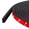 Weather Stripping Door Seal, 20Ft, Black (3/8" W × 1/4" T) - color: Black, size: S (3/8" W × 1/4" T)
