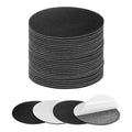 M METERXITY 30-Pack Lamp Base Felt, 3.5 Inch Dia. 2mm Thick Self Adhesive Round Fabric Felt Pads for Lamp/Furniture/DIY, Non-Slip Fiber Backed Patch Circles with Adhesive Backing [Black] - color: Black, size: 3.5" Dia