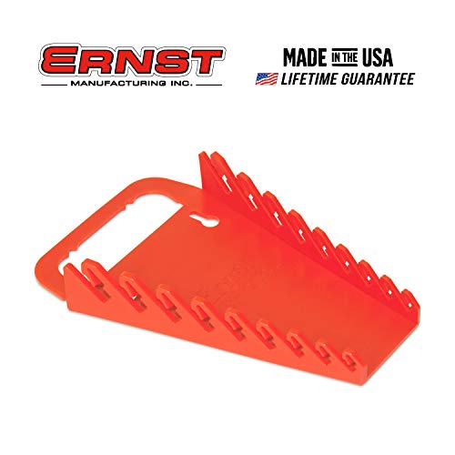Ernst Manufacturing Gripper Wrench Organizer, 9 Tool, Red - color: Red, size: 9 Tool, style: Standard