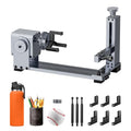 Longer Rotary Roller Series,Rotary Chuck for RAY5/B1/Nano,Other Frame Engraving Machines(Must with 12Pcs Risers),Y-Axis Rotary for Engraving Cylindrical Objects,Glasses,Tumblers,Size 369 * 80 * 145mm - size: 369 * 80 * 145mm
