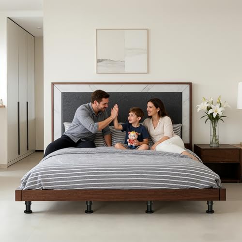 Adjustable Height Bed Support Legs,4PCS,7.3-12in, Heavy Duty Metal Center Bed Frame Support with Rubber Non-Slip Base, Furniture Feet Replacement for Sofa, Table, Cabinet, Dresser (7.3IN-12IN)