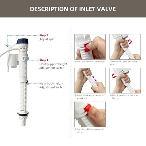 Universal Toilet Repair Kit for One Piece Toilet 2 Inch