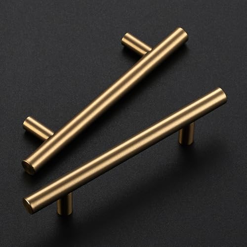 Ravinte Champagne Bronze Cabinet Handles 3-3/4 Inch Hole Center 30 Pack - color: Champagne Bronze, size: 3-3/4 Inch Hole Center