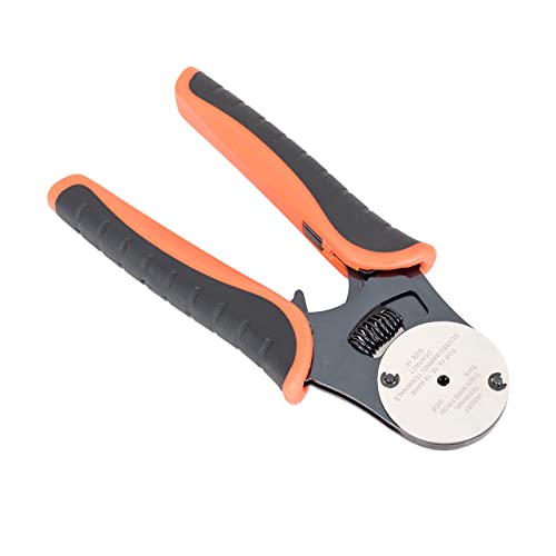 Deutsch Crimp Tool Closed Barrel Crimper 4 Way Indent 8 Impression Type Pin Crimping Tool for Deutsch Connector 14, 16, 18 AWG