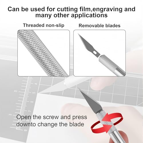 SINGARO Car Window Film Kit, 5PCS Car Glass Protective Window Wrap Tinting Privacy Film Tools, Including Vinyl Scraper, Felt Scraper, Cutter with Blade, Film Cutter, Spray Bottle - color: 5pc