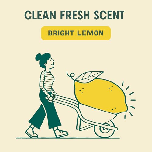 Aunt Fannie's All Purpose Vinegar Cleaner Spray, Lemon, Pack of 6 | Cuts Grease & Grime, No Harsh Residue, Safe for Kitchens Bathrooms Windows Counters & Sealed Areas, Kid and Pet Safe - size: 16.9 Fl Oz (Pack of 6)