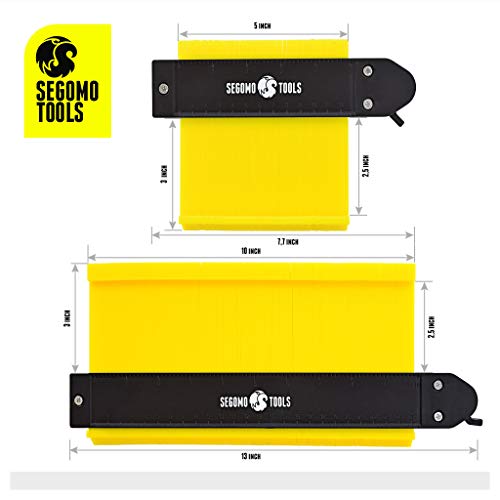 2 Pieces 5 Inch & 10 Inch Contour Gauge Profile Tool With Lock | Easy Shape Contour Gauge Duplicator | Contour Gauge Tool With Lock | Shaker Contour Gauge - CG2P