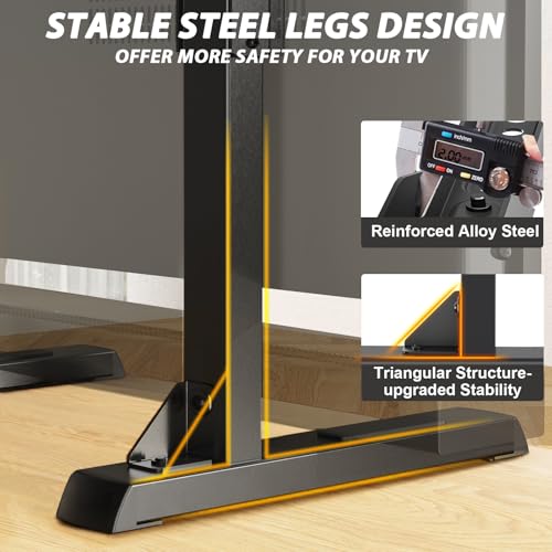 TAVR Universal Table Top TV Stand Base for 24-83 inch TVs Hold up to 150lbs - size: 24-83 inch Screens