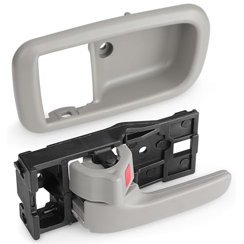 Interior Door Handle Front Left Driver Side for 2000 2001 2002 2003 2004 2005 2006 Toyota Tundra (Standard/Regular/Extended Cabs ONLY), Replace OE 81255, 692050C010B1, Gray - size: Front Left
