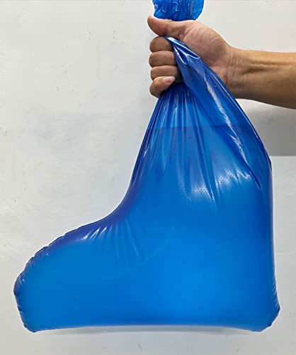 Fancystyle Pack of 80 Disposable Thicker Boot and Shoe Covers 19 inch Tall - color: Blue, size: 40 Pairs(80)
