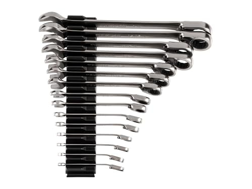 TEKTON Reversible Ratcheting Combination Wrench Set, 15-Piece | WRC94301 - size: 15-Piece (1/4-1 in.), style: Modular Wrench Organizer