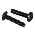 Mellewell #8-32 x 1-1/2" Truss Head Machine Screws, Full Thread, 18-8 Stainless Steel, Black Finish, Quantity 50 - color: Black, size: #8-32 x 1-1/2"
