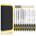 13PC Needle File Set,Small File Set,Needle Files for Metal File Set - color: 13PCS Needle File (Black+Yellow)