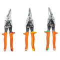 Klein Tools 120AVSKIT Aviation Snip Set, Left, Right, Straight Cut, Metal Shears with Forged Steel Blade, 3-Piece - style: 3-Piece Kit