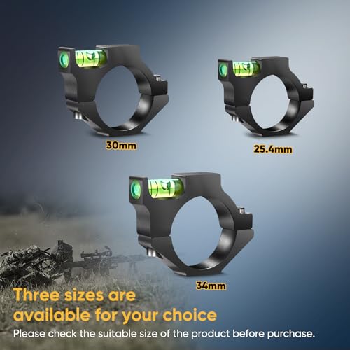 Rifle Scope Level Bubble-Scope Leveling Kit, Scope Bubble Level, Scope Mounting Kit for Hunting 1 inch - size: 34 mm