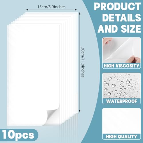 10 Pcs Bathtub Hole Patch Siding Wall Repair Kit, Transparent - color: Transparent