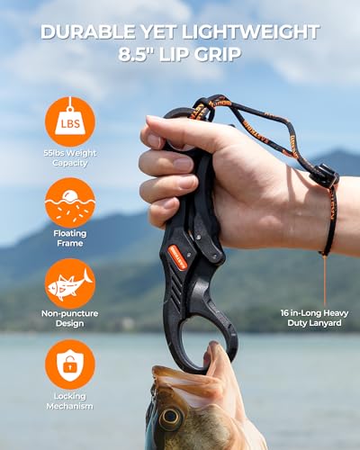 KastKing SteelStream Fishing Tool Set, Fishing Gear | Corrosion Resistant Fishing Pliers, Fillet Knife, Scissors, 55 lb Floating Fish Lip Gripper, Multi-Function Fishing Tools