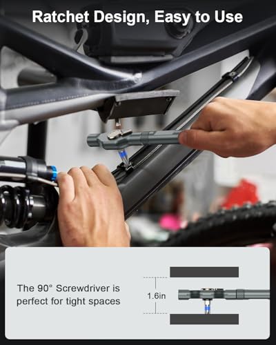 Bomivoi Magnetic Screwdriver Set, Portable Mini Flexible Combination Ratchet Screwdriver Set with T Handle, S2 Steel Bits, Repair Tool Kit for Furniture Assembly, Bicycles, Computer, DIY - style: 12 IN 1
