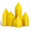 KATA 56PCS Painter's Pyramids Stands for Cabinet Doors & Woodworking - color: 56PC Paint Stands Yellow