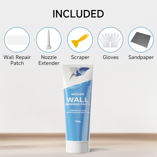 Drywall Repair Kit, 150g White Wall Spackle Paste Repair Putty - color: 150g