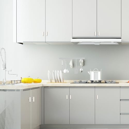 Cabinet Pulls Single Hole Cabinet Handles, 10 Pack Square Brushed Nickel Bar Cabinet Pulls Drawer Cabinet Knobs Cupboard Hardware Cabinet Handles, Stainless Steel Single Hole Cabinet Knobs - color: Brushed Nickel, size: Single Hole - No Hole Centers