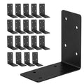 20Pcs Corner Braces,4x4x2 Black L Brackets,Right Angle Bracket - size: 4X4X2''