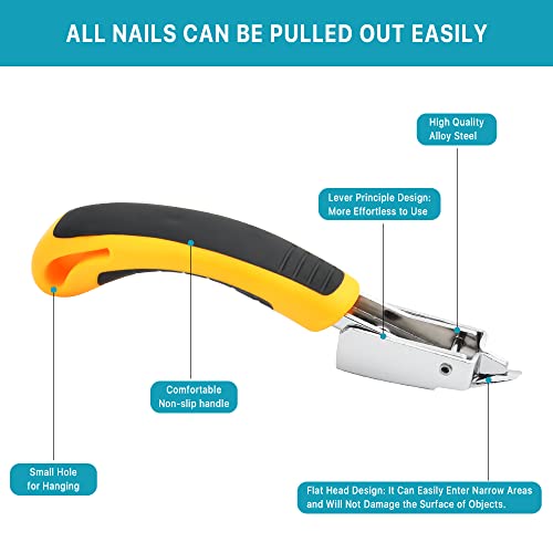 8 Pcs Upholstery and Construction Staple Remover, Tack and Nail Puller for Easily Removing All Kinds Staples, Carpet Remover for Furniture Floor Photo Frame Carton